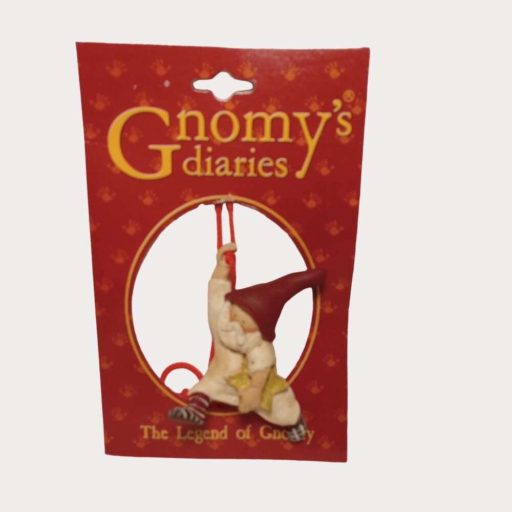Vintage Gnomy's Diaries The Legend Of Gnomy Ornament Annekabouke Gnome Santa
